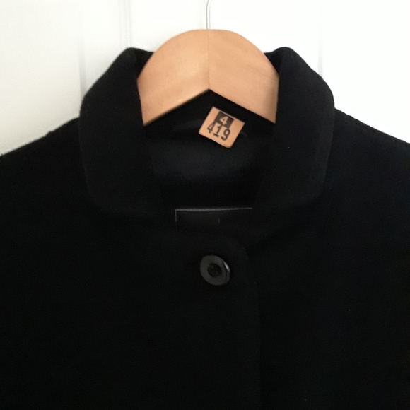 London Fog. Long Wool Coat. Black. 6P - Picture 5 of 16